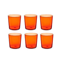 Set of glasses Bistro Red Glass 380 ml (4 Units)