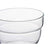 Set of bowls Motto Transparent Glass 200 ml (8 Units)