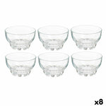 Set of bowls Karaman Transparent Glass 275 ml (8 Units)