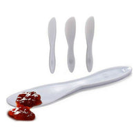 Knife Set 18 x 3,5 x 1 cm White Plastic (12 Units)