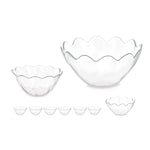 Set of bowls Hasir Transparent Glass (2 Units)