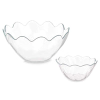 Set of bowls Hasir Transparent Glass (2 Units)