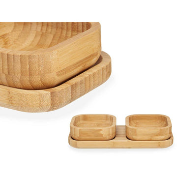 Appetizer Set Brown Bamboo (12 Units)