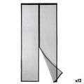 Mosquito net Magnetic Black Polyester Magnet 90 x 210 cm (12 Units)