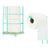 Toilet Roll Holder Mint Metal Bamboo 16,5 x 63,5 x 16,5 cm (4 Units)