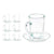 Tasse avec sous-tasse Transparent verre 200 ml (6 Unités)