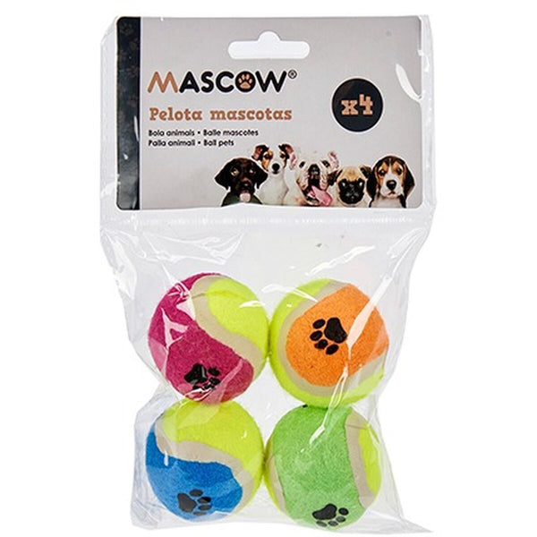 Dog toy Ball Multicolour Ø 4,5 cm Polyethylene polypropylene ABS (12 Units)