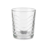 Set of glasses Waves Transparent Glass 265 ml (8 Units)
