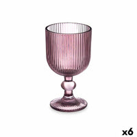 verre de vin Rayures Rose verre 260 ml (6 Unités)