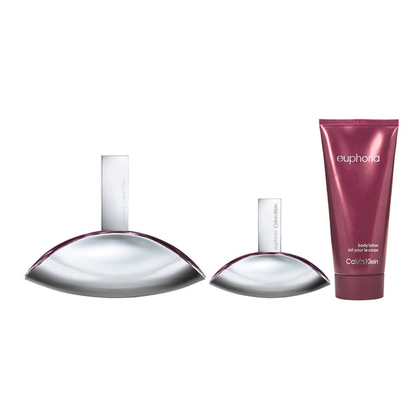 Women's Perfume Set Calvin Klein Euphoria 3 Pieces