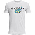 Children’s Short Sleeve T-Shirt Under Armour Curry Trolly White