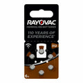 Batteries Rayovac ZA312 Compatibilité avec aides auditives 6 Pièces