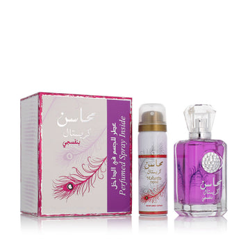 Ženski parfumski set Lattafa 2 Kosi Mahasin Crystal Violet