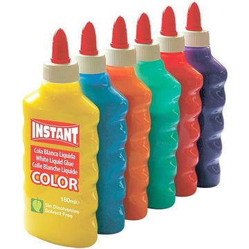Gel glue Playcolor Instant Multicolour 6 Pieces 180 ml