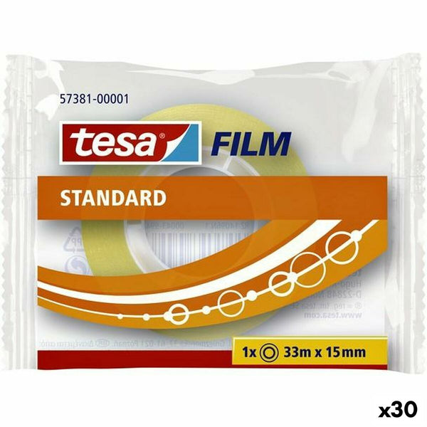 Ruban adhésif TESA 15 mm 33 m Transparent (30 Unités)