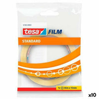 Klebeband TESA Standard 66 m 15 mm Durchsichtig (10 Stück)