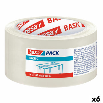 Adhesive Tape TESA Packaging Transparent 50 mm x 66 m (6 Units)