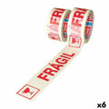 Adhesive Tape TESA FRÁGIL Packaging White 50 mm x 66 m (6 Units)