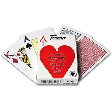 Cartes à jouer de Poker (55 cartes) Fournier Plastique 12 Unités (62,5 x 88 mm)