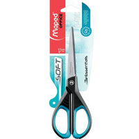 Scissors Maped Essentials Soft E4682 Black Blue Stainless steel 17 cm (24 Units)