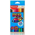 Colouring pencils Maped Duo Color' Peps	 Multicolour 12 Pieces Double-ended (12 Units)