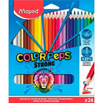Colouring pencils Maped Color' Peps Strong Multicolour 24 Pieces (12 Units)