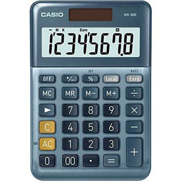 Calculatrice Casio MS-80E Bleu (10 Unités)