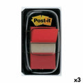 Haftnotizen Post-it Index 25 x 43 mm Rot (3 Stück)