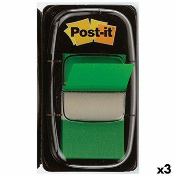 Notes Adhésives Post-it Index 25 x 43 mm Vert (3 Unités)