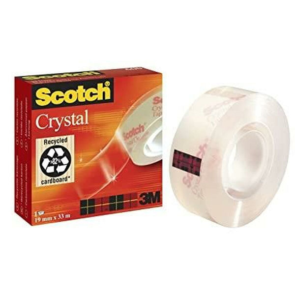 Klebeband Scotch Crystal 19 mm x 33 m Durchsichtig (6 Stück)