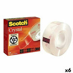 Klebeband Scotch Crystal 19 mm x 33 m Durchsichtig (6 Stück)