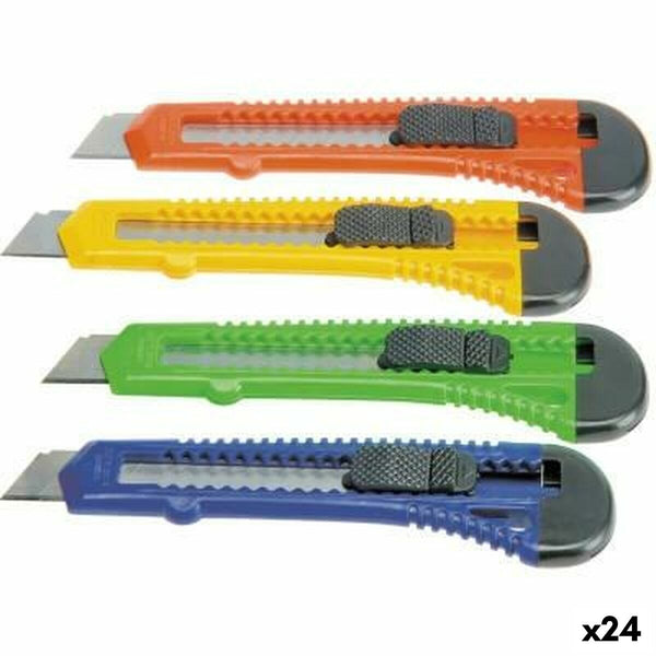 Cutter Bat 18 mm Multicouleur (24 Unités)