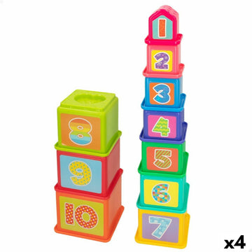 Kocke za sestavljanje PlayGo 4 kosov 10,2 x 50,8 x 10,2 cm