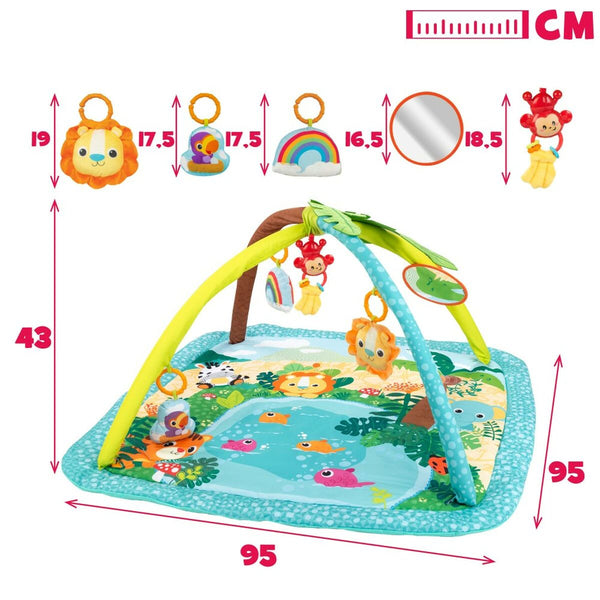 Play mat Winfun Jungle Cloth Plastic 95 x 42,5 x 95 cm (2 Units)