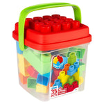 Construction set Color Block Basic Bucket 35 Pieces (6 Units)