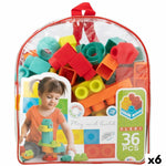 Construction set Color Block Bag 36 Pieces (6 Units)