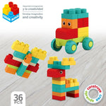 Construction set Color Block Bag 36 Pieces (6 Units)