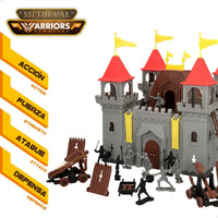 Set de construction Colorbaby Medieval Fighters 25 Pièces (4 Unités)