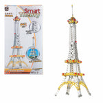 Construction set Colorbaby Tour Eiffel 447 Pieces (4 Units)