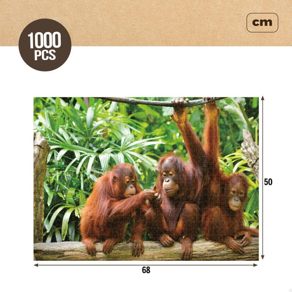 Puzzle Colorbaby Orangutan 6 Units 68 x 50 x 0,1 cm