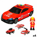 Vehicle Playset Speed & Go Fireman Light Sound 1:64 (4 Units)