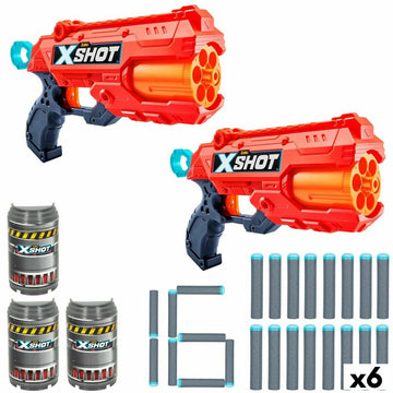 Set of 2 Dart Guns Zuru X-Shot Reflex 6 28,5 x 17 x 5,5 cm (6 Units)