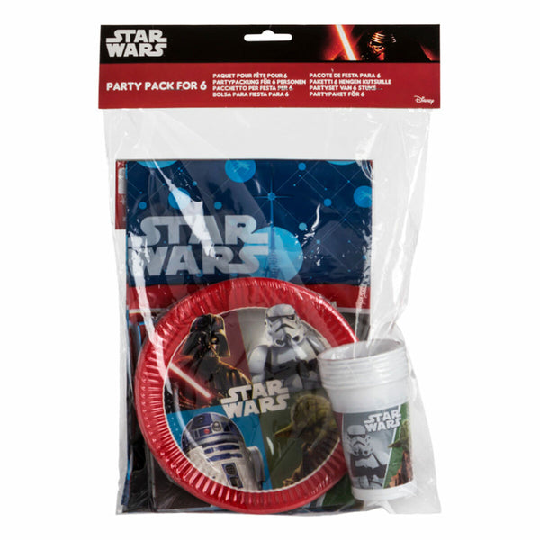 Party supply set Star Wars (6 Units)