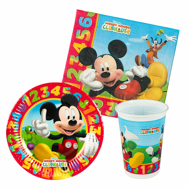 Party supply set Mickey Mouse (6 Units)