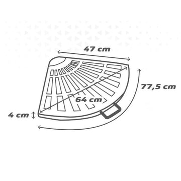 Fuß für Sonnenschirm Aktive 47 x 4 x 64 cm Schwarz Aluminium Polyesterharz
