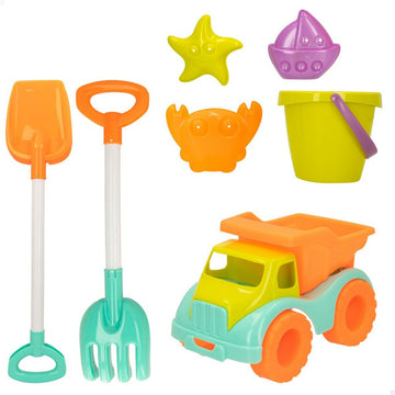 Beach toys set Colorbaby 7 Pieces Lorry (18 Units)