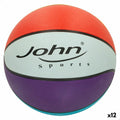 Basketball Ball John Sports Rainbow 7 Ø 24 cm 12 Units