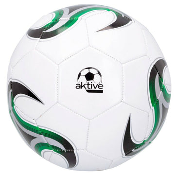 Žoga za nogomet Aktive 5 Ø 22 cm Bela (24 kosov)