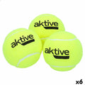 Žogice za tenis Aktive Pro 3 Kosi Rumena 6 kosov