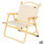 Foldable Camping Chair Aktive Sabana 47 x 62 x 42 cm (2 Units)